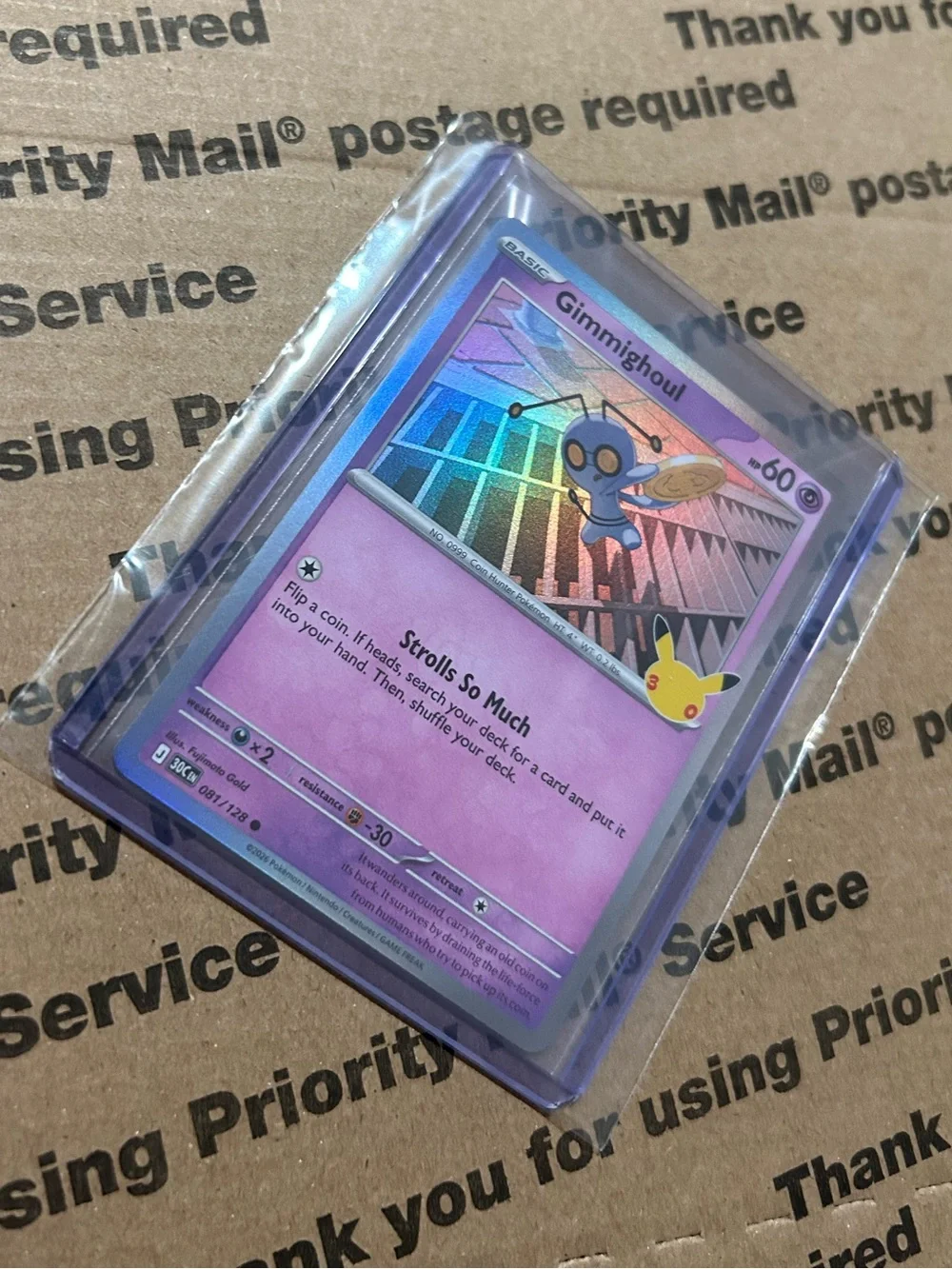 Pokemon holo gimmighoul